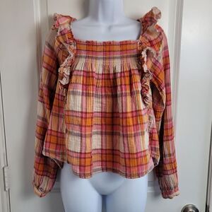 WE THE FREE 'Siena' Plaid Top